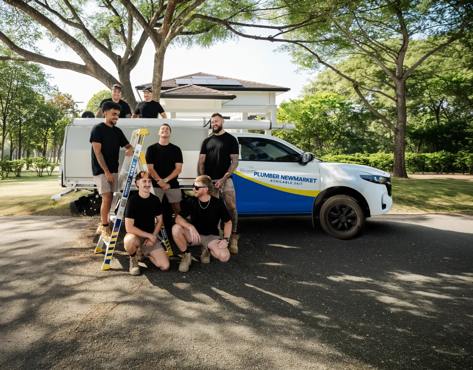 Plumber Newmarket ute and team